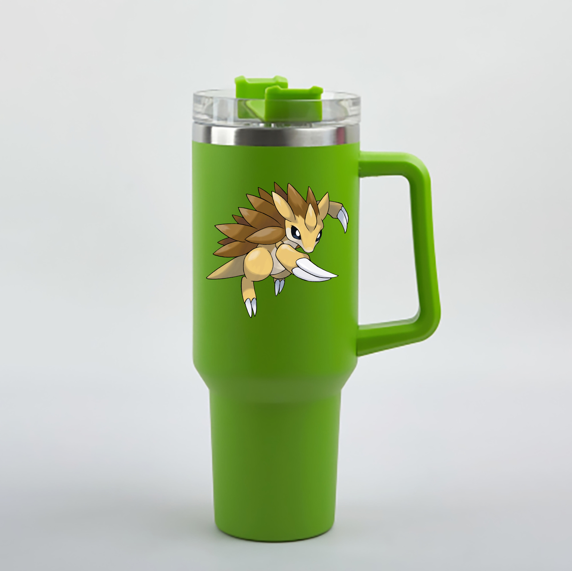 （画像用） ポケットモンスター Pokémon 1200mL車用タンブラー - クリスタルステッカー（プラスチックストロー付き）